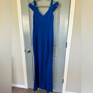 Adriana Papell royal blue ball gown